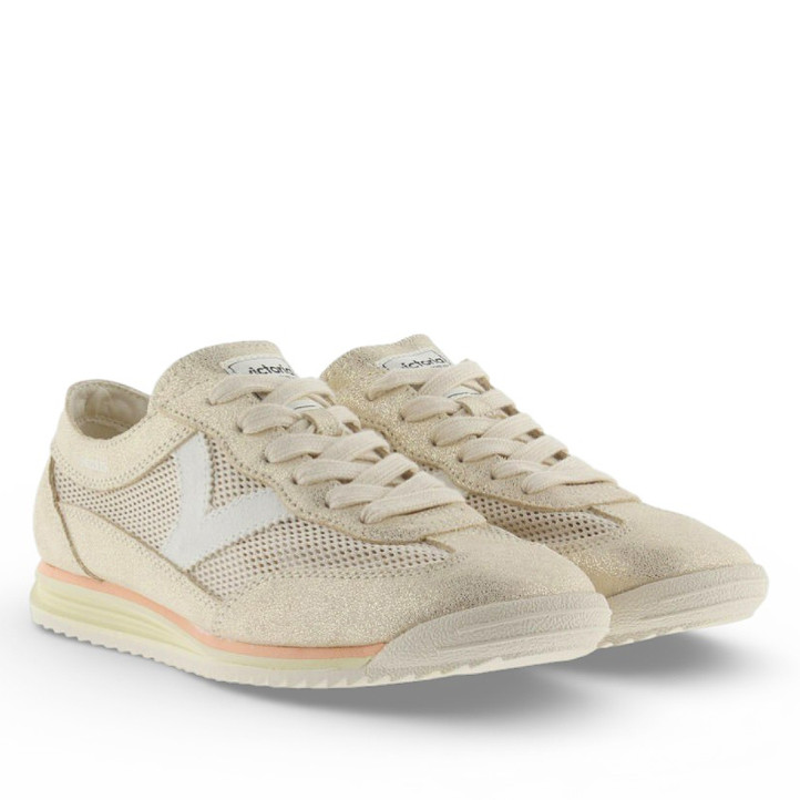 Zapatillas urban Victoria saturno rejilla y serraje metal - Querol online