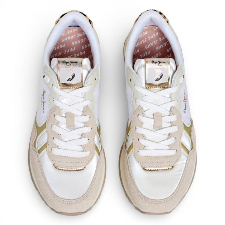 Sabatilles urban Pepe Jeans brit glen blanques amb animal print - Querol online