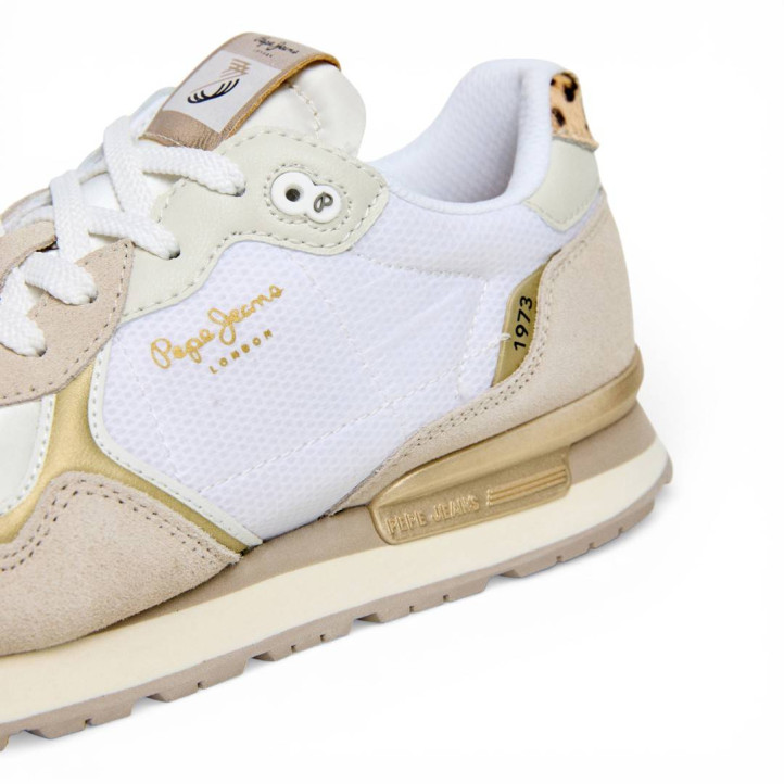 Sabatilles urban Pepe Jeans brit glen blanques amb animal print - Querol online