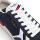 Zapatillas deportivas Pepe Jeans marvin road azules con detalles rojos - Querol online