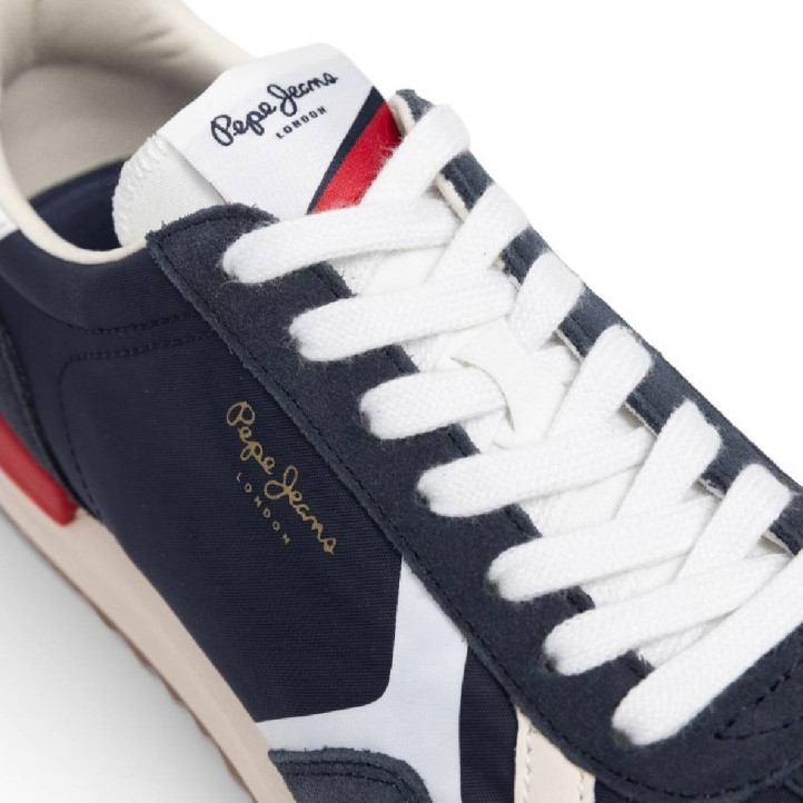 Sabatilles esportives Pepe Jeans marvin road blaves amb detalls vermells - Querol online