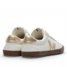 Zapatillas urban VEJA volley leather white platine bark mujer