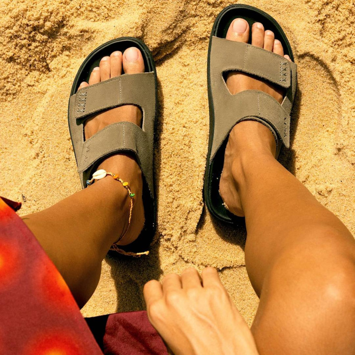 Sandàlies VEJA etna suede kaki black home - Querol online