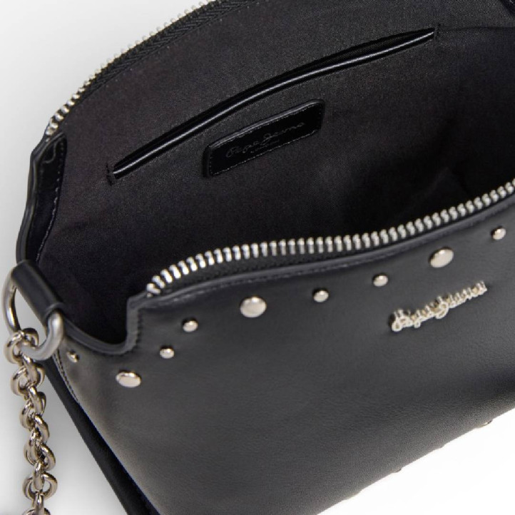 Bolso Pepe Jeans edilia spring negro con tachuelas - Querol online