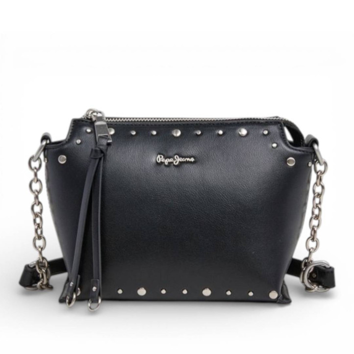 Bolso Pepe Jeans edilia spring negro con tachuelas - Querol online
