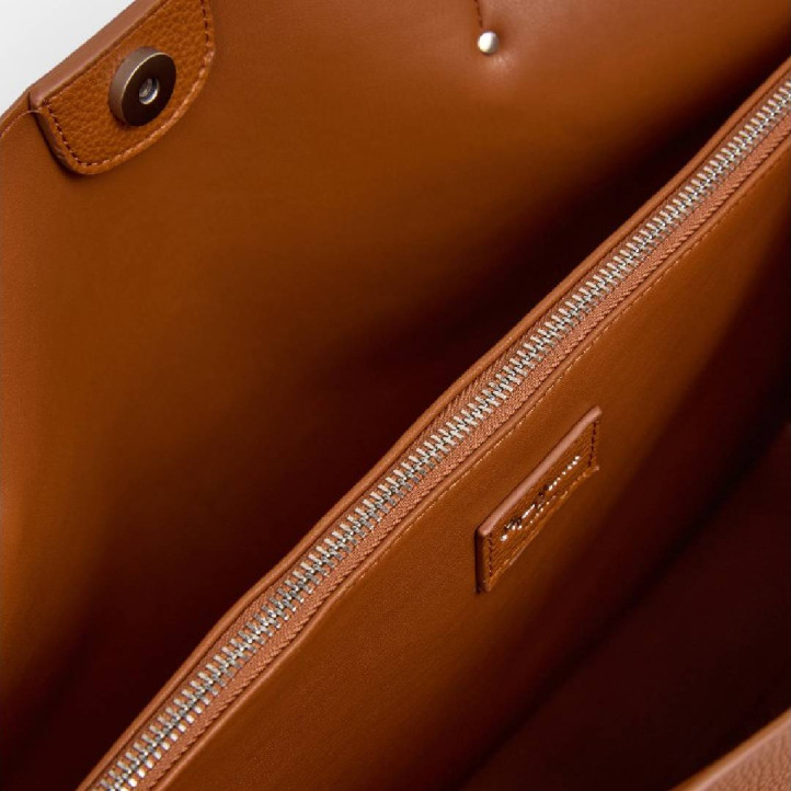 Bolso Pepe Jeans audrey script marron - Querol online