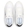Sabatilles urban Calvin Klein retro runner blanques amb detalls negres
