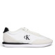 Zapatillas urban Calvin Klein retro runner blancas con detalles negros - Querol online
