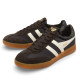 Zapatillas deportivas Gola cyclone mocha con off white y dark khaki con gum hombre - Querol online