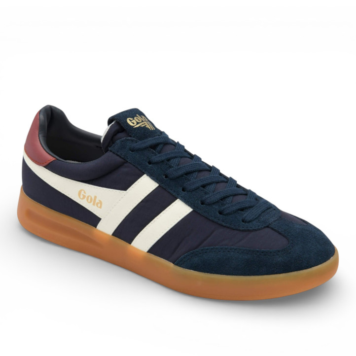 Zapatillas deportivas Gola cyclone navy con off white y red ochre con gum hombre - Querol online