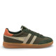 Zapatillas deportivas Gola cyclone dark khaki con bone y moody orange con gum hombre - Querol online