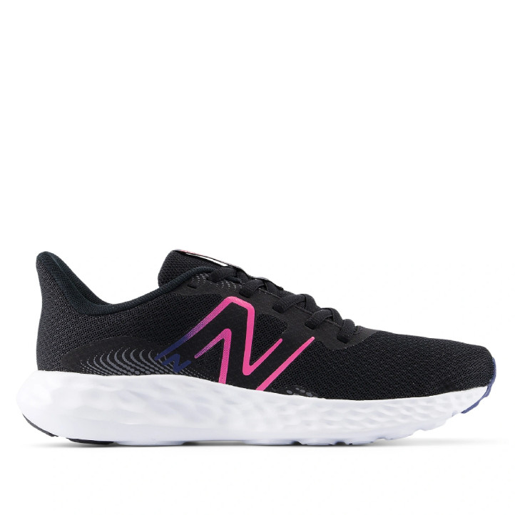 Zapatillas deportivas New Balance 411v3 black con real pink y blue oyster - Querol online