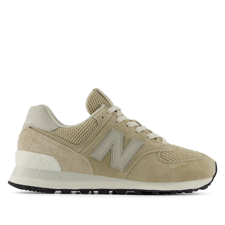 Zapatillas urban New Balance 574 beige con nb white mujer - Querol online