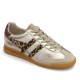 Zapatillas urban Gola torpedo gold con leopard y dark brown mujer - Querol online