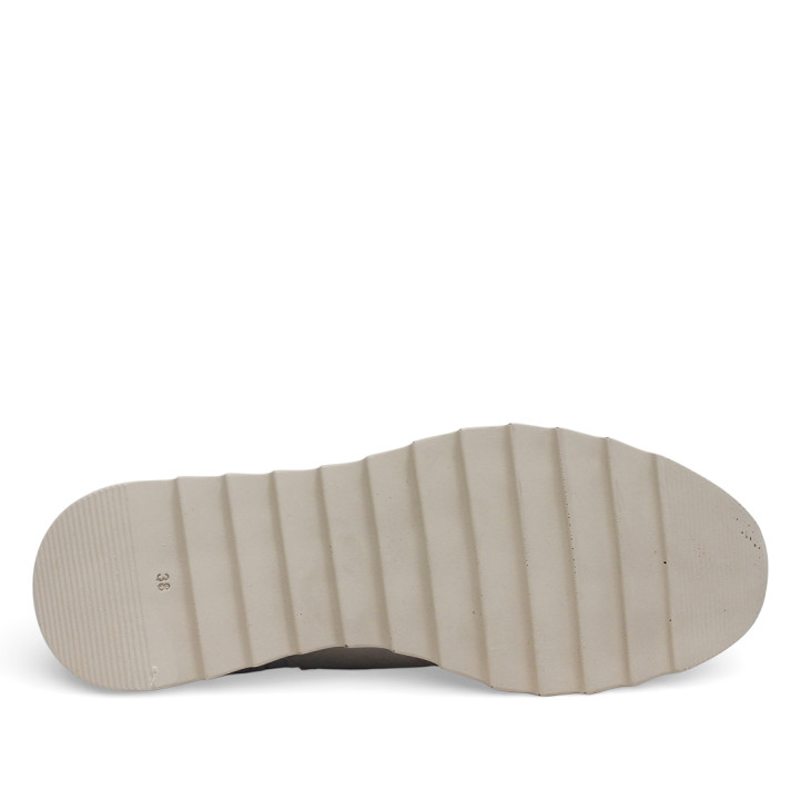 Zapatillas urban Cetti ante rejilla ivory con cordón elástico - Querol online