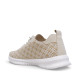 Zapatos planos Amarpies beige calados estilo slip on con suela blanca - Querol online