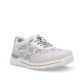Sabates de falca Amarpies blancs calats amb falta i cordons elàstics slip on - Querol online