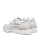 Sabates de falca Amarpies blancs calats amb falta i cordons elàstics slip on - Querol online