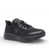 Zapatillas deportivas Mysoft negras con cordones de goma estilo slip on