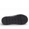 Zapatillas deportivas Mysoft negras con cordones de goma estilo slip on