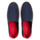 Alpargatas Tommy Hilfiger navy blue de lona con logo bordado - Querol online