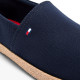 Espardenyes Tommy Hilfiger navy blue de lona amb logo bordat - Querol online