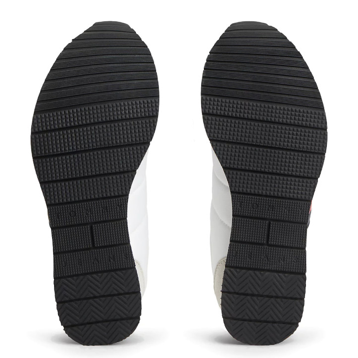 Sabatilles esportives Tommy Hilfiger blanques amb logo i diferents textures - Querol online