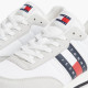 Zapatillas deportivas Tommy Hilfiger blancas con logo y diferentes texturas - Querol online