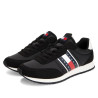 Zapatillas deportivas Tommy Hilfiger negras con logo y diferentes texturas