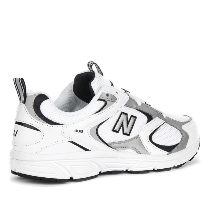 Sabatilles esportives New Balance 408 white amb black i silver per a home - Querol online