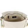 Bolso Victoria beige nylon cordones