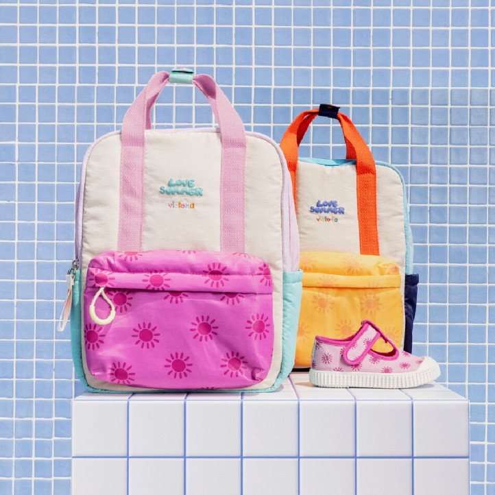 Motxilla Victoria rosa nylon love - Querol online