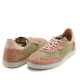 Zapatillas urban Duuo ona lace rivera kaki y rosas caladas - Querol online