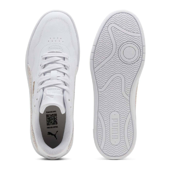 Zapatillas urban Puma court lally blancas con animal print - Querol online