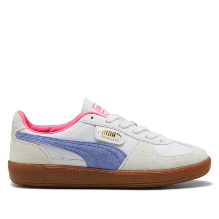 Zapatillas urban Puma palermo puma white con intense lavander y gum mujer - Querol online
