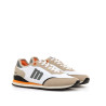 Sabatilles esportives Mustang joggo classic blanques i beix amb detalls retro running