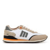 Sabatilles esportives Mustang joggo classic blanques i beix amb detalls retro running