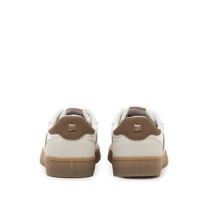 Zapatillas urban Mustang roy beige y marrones con suela caramelo - Querol online