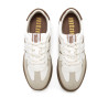 Zapatillas urban Mustang roy beige y marrones con suela caramelo