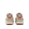 Zapatillas urban Mustang joggo classic blancas con detalles beige y grises
