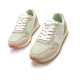 Zapatillas urban Mustang joggo classic menta con detalles beige - Querol online