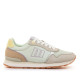 Zapatillas urban Mustang joggo classic menta con detalles beige - Querol online