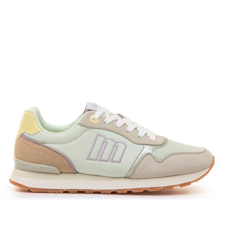 Sabatilles urban Mustang joggo classic menta amb detalls beix - Querol online