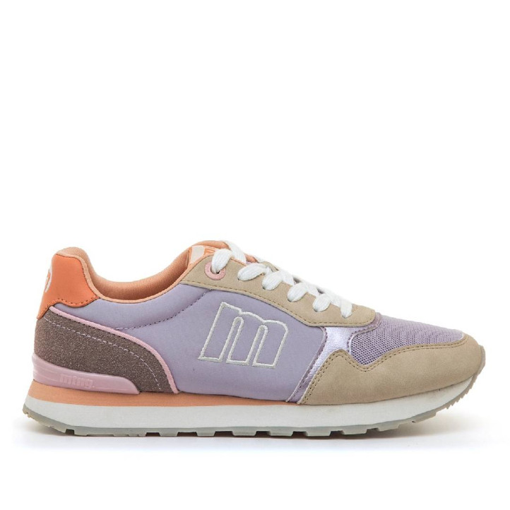 Sabatilles urban Mustang joggo classic malva amb detalls sorra - Querol online