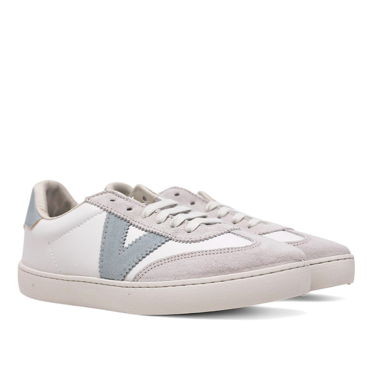 Zapatillas urban Victoria berlín ciclista efecto piel/serraje jade - Querol online