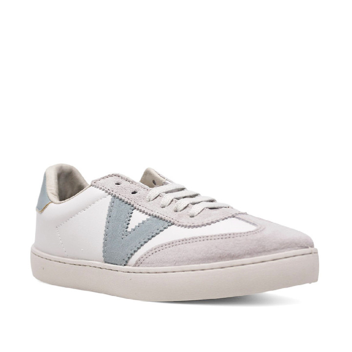 Zapatillas urban Victoria berlín ciclista efecto piel/serraje jade - Querol online