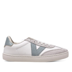 Zapatillas urban Victoria berlín ciclista efecto piel/serraje jade - Querol online