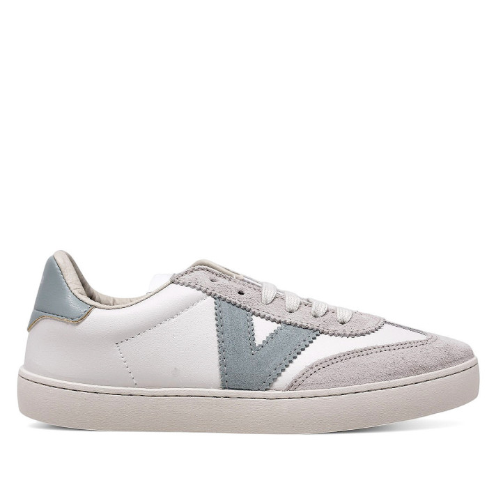 Zapatillas urban Victoria berlín ciclista efecto piel/serraje jade - Querol online