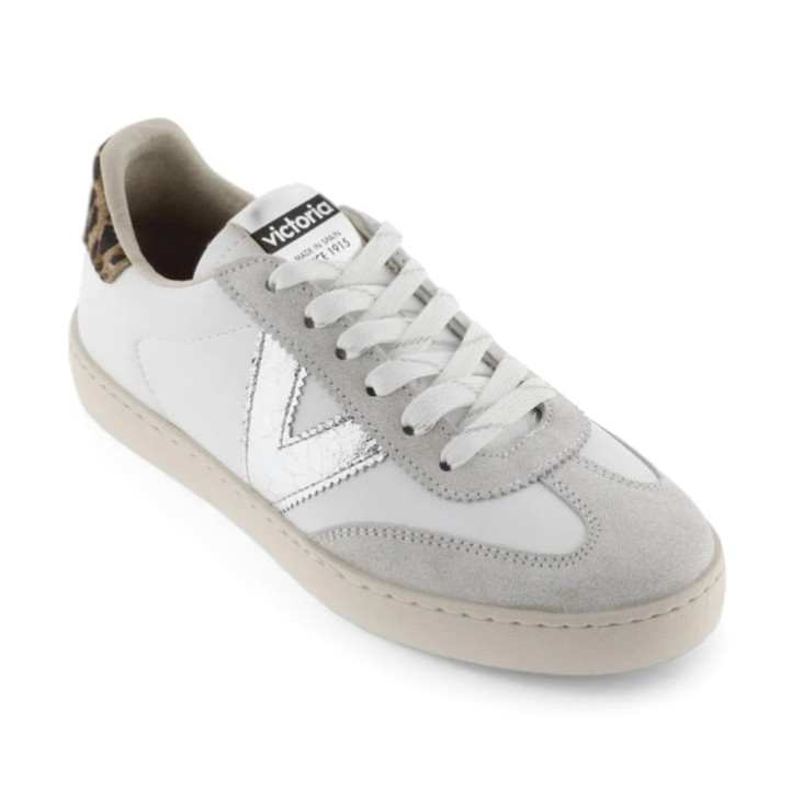 Zapatillas urban Victoria berlín ciclista efecto piel/serraje craquelado y fantasía - Querol online