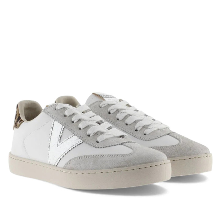 Zapatillas urban Victoria berlín ciclista efecto piel/serraje craquelado y fantasía - Querol online